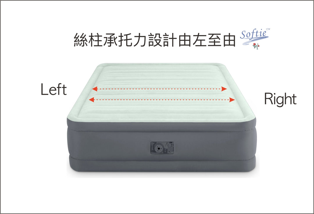 INTEX PREMAIRE PLUSH AIR BED (承托力加強版)